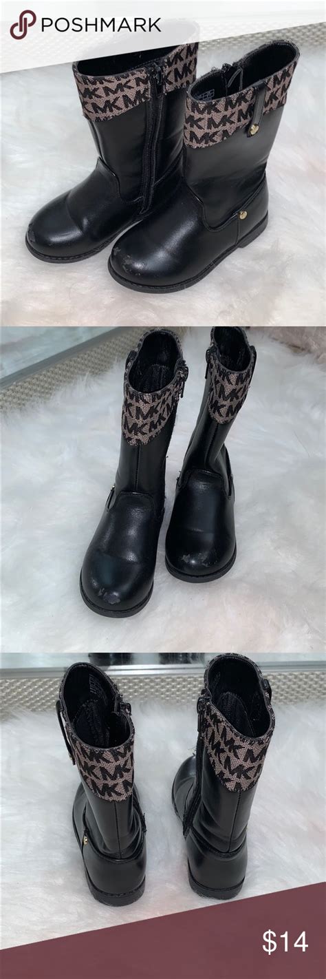 michael kors black boots for toddlers